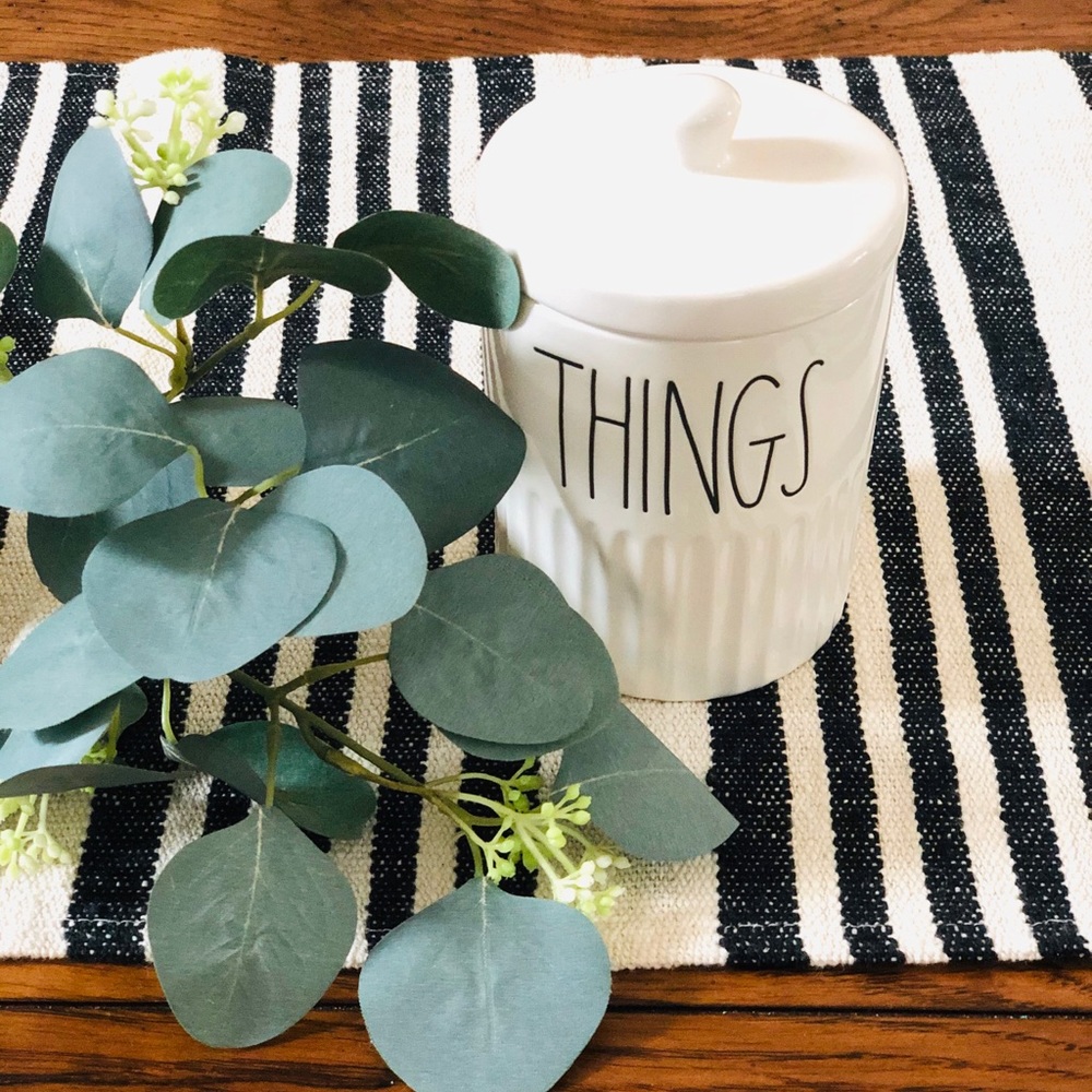 Rae Dunn Things Jar With Lid NWT